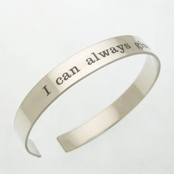 Sterling Silver cuff Bracelet Men - Personalized Sportsman Gift