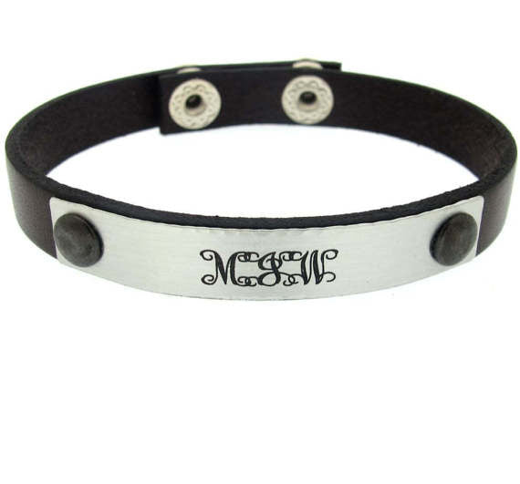 ID Custom Engraved Monogram Bracelet