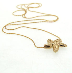 Sea Star Pendant Gold Necklace