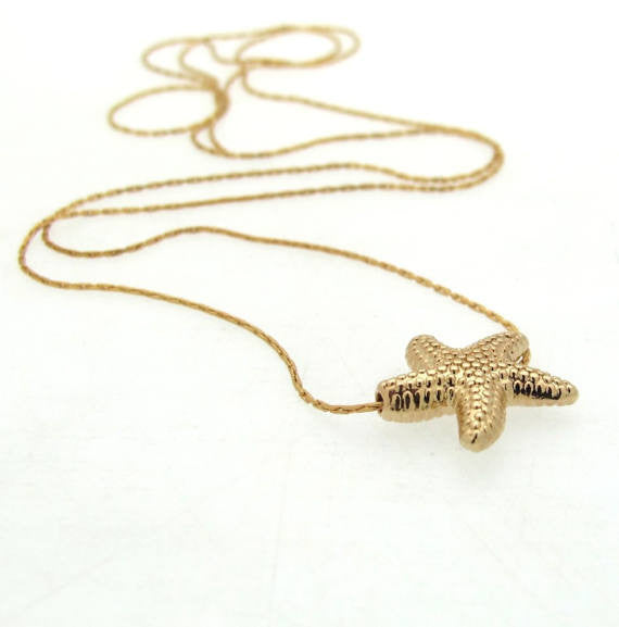 Gold Filled Sea Star Pendant necklace