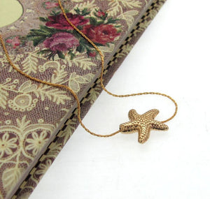 Sea Star Pendant Gold Necklace