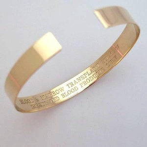 Medical ID Bracelet - Medical Emergency Symbol gold Bracelet