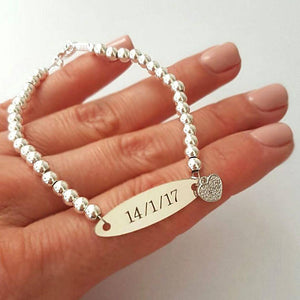 Crystal Heart Locket Bracelet