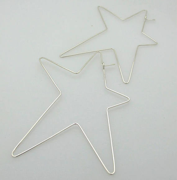 Large Star Earrings