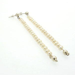 Long Pearl Earrings - Bridal jewelry