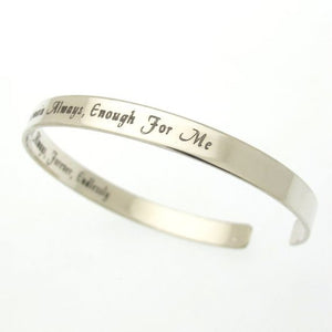 Inspirational bracelet - Hidden Quote Bracelet