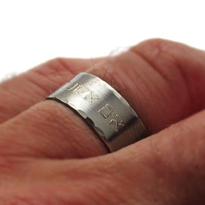 Custom Viking Ring - Elder Futhark Runes Ring