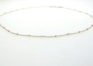 Sterling Silver Beaded Choker