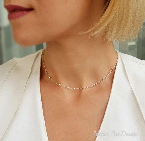 Silver Satellite Necklace