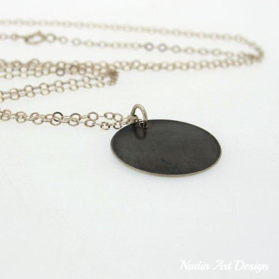 Gothic necklace dark pendant