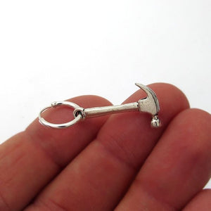 Dangle Earring For Men - hammer charm earring - Mens Style