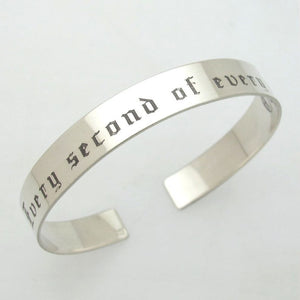 Father's Day Gift - Engraved Sterling Silver Bracelet