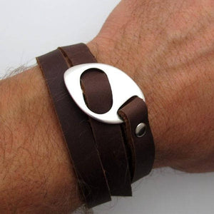 Personalized Leather Bracelet - Fathers Day Gift