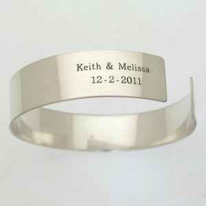 Wide Sterling Silver Cuff bracelet for Men