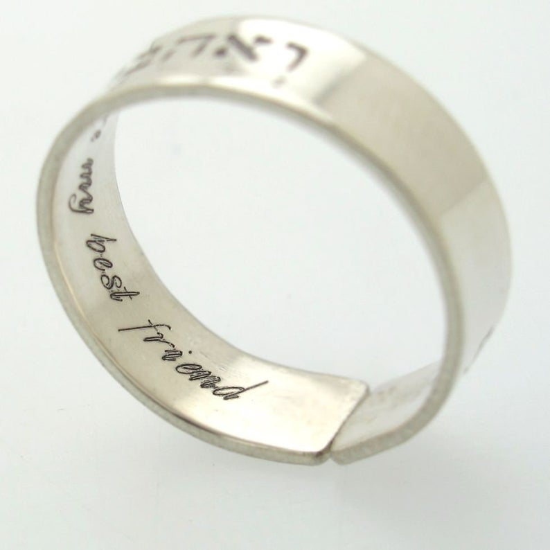 Poesie ring - Women's Birthday Gift - Message ring in Sterling silver 925