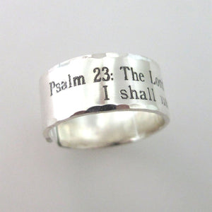 Isaiah 40:31 Personalized Sterling Silver Ring