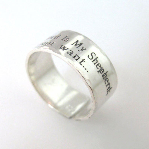Isaiah 40:31 Personalized Sterling Silver Ring
