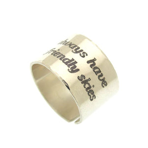 Customizable Ring For Military Crew, Personalized US Army Ring