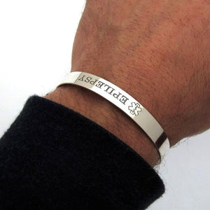 Custom Star of Life Medical ID Bracelet for men or women