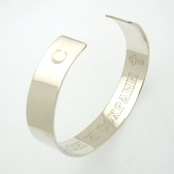 Wide Sterling Silver Cuff bracelet for Men