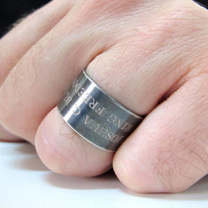 Customizable Ring For Military Crew, Personalized US Army Ring