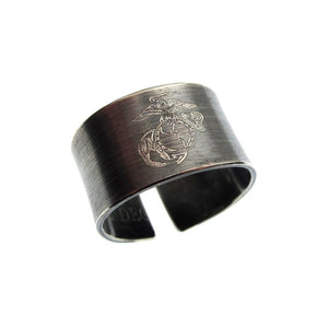 Personalized USMC Ring