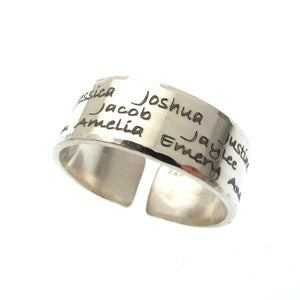 Engraved Band Ring - Statement Ring