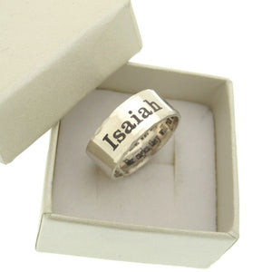 Isaiah 40:31 Personalized Sterling Silver Ring