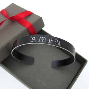 Custom Black bracelet for men