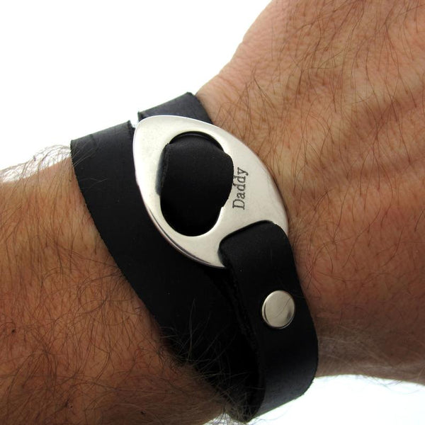 Personalized Leather Bracelet - Fathers Day Gift