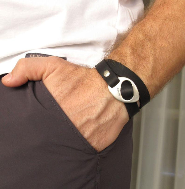 Personalized Leather Bracelet - Fathers Day Gift