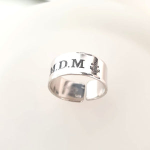 Engraved Band Ring - Statement Ring