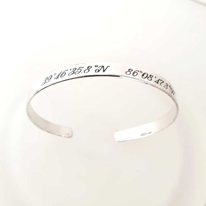 Longitude Latitude Bracelet