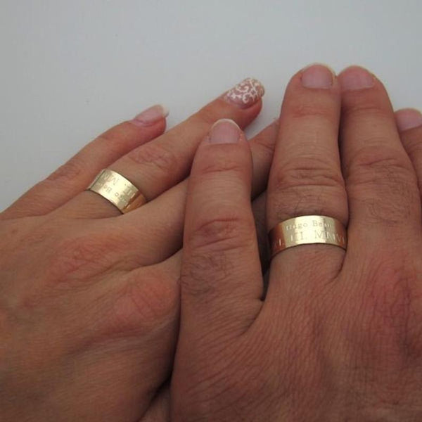 Mens Engraved Adjustable Ring