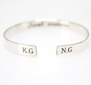 Soul Sisters Gift - Personalized Sterling Silver Bracelet