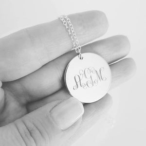 Personalized Monogram Pendant Necklace