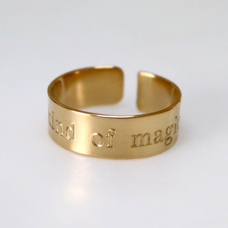 Custom Hand Stamped Adjustable Ring – stampedbysis