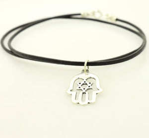 Protection spiritual Hamsa necklace for men