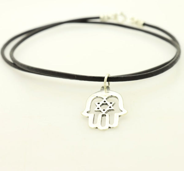 Protection spiritual Hamsa necklace for men
