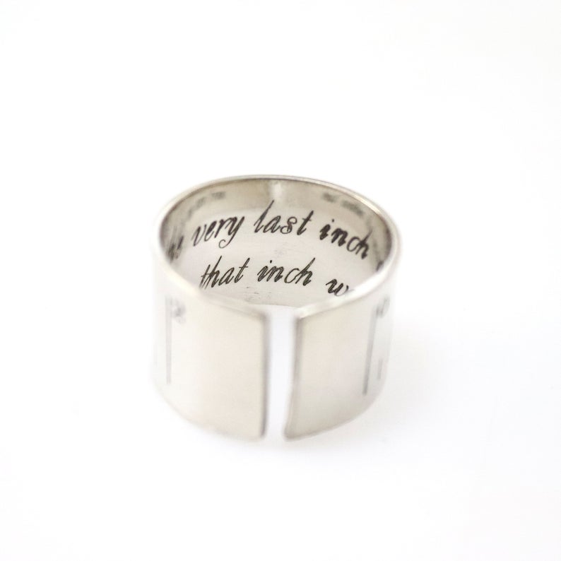 Men's Wide Ring - Custom Message Gift