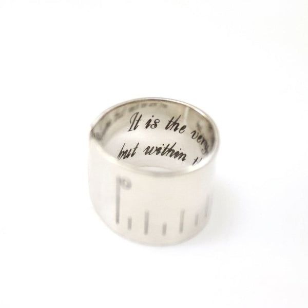 Men's Wide Ring - Custom Message Gift