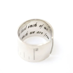 Men's Wide Ring - Custom Message Gift