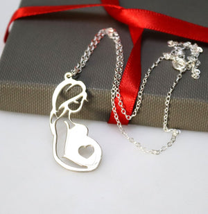 Gift for Expecting Mom - Mother's Necklace