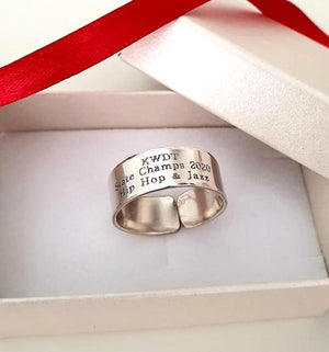 Graduation Gift - Custom Engraved Message Ring