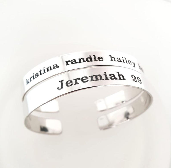 Trust God Personalized Sterling Silver Bracelet