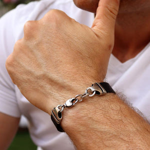 Leather wristband for Men