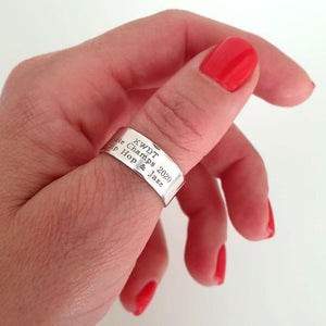 Graduation Gift - Custom Engraved Message Ring