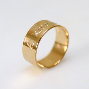 Roman Numeral Date Ring - Anniversary Gift for Men