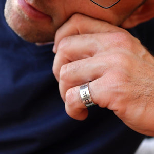 Gam Ze Yaavor Ring - Custom Hebrew Ring for men
