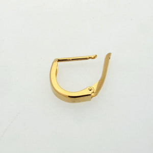 gold Oval Hoop earring for men